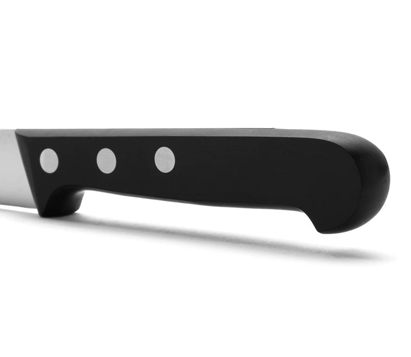 Arcos Kitchen Knife 5 Inch Nitrum Stainless Steel and 130 mm blade. Professional Utilty Knife. Ergonomic Polyoxymethylene POM Handle. Series Universal. Color Black - Image 4